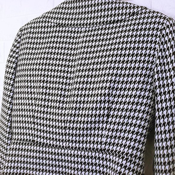 Worthington Cropped Houndstooth Jacket Sz-S Collar - Picture 8 of 11